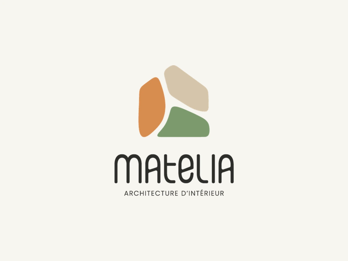 Cartes de visite Matelia vert sauge et argile ocre