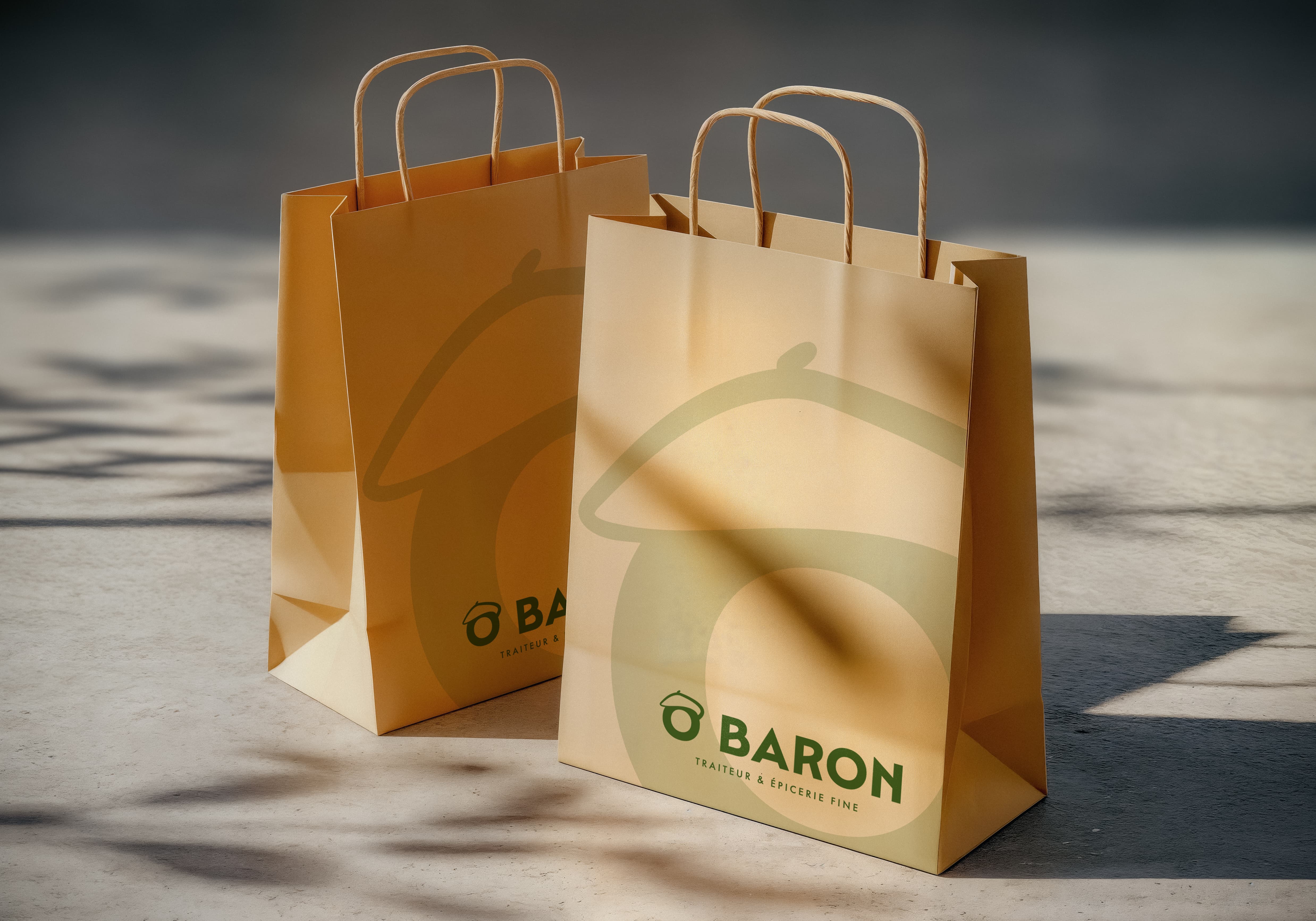 Projet Ô Baron : identité visuelle et cartes commerciales (visuel 1 sur 5)